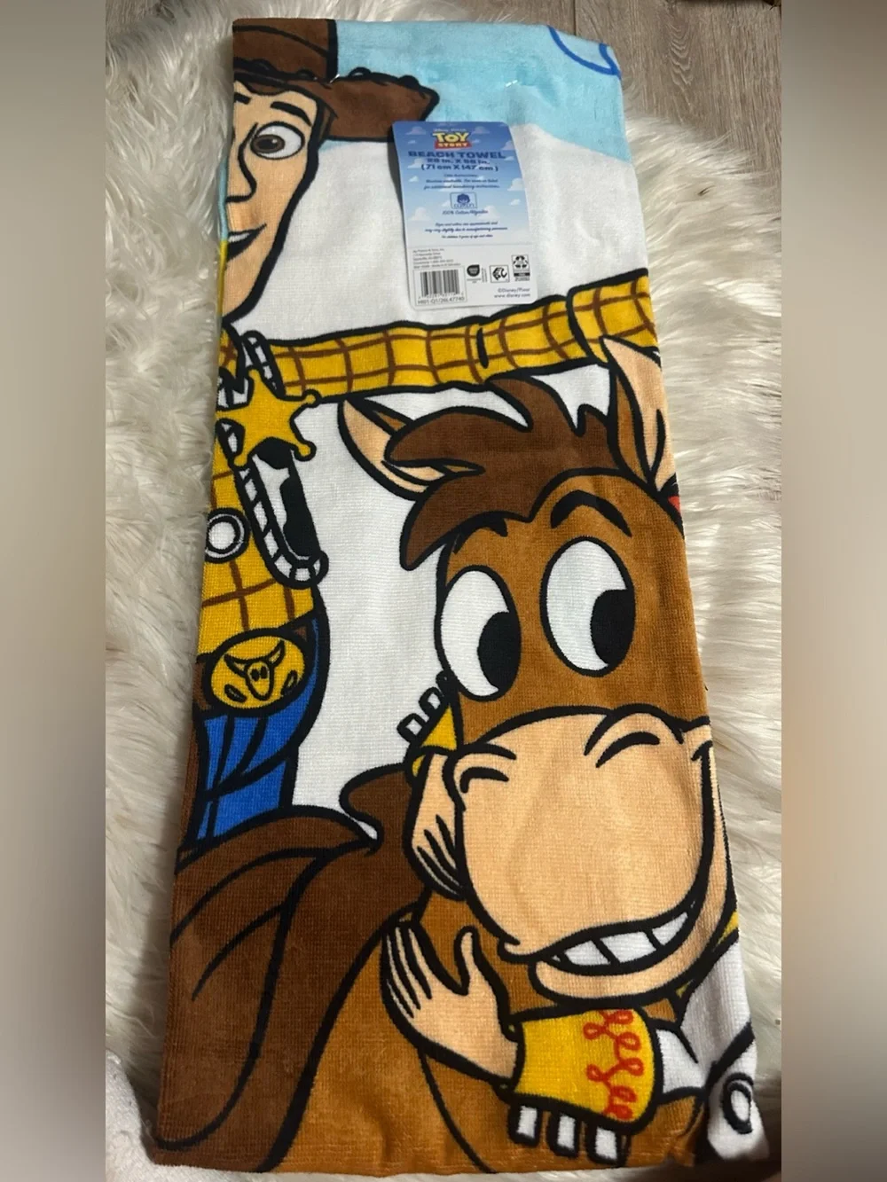 Kids Cartoon Character Beach Towel - Toy Story